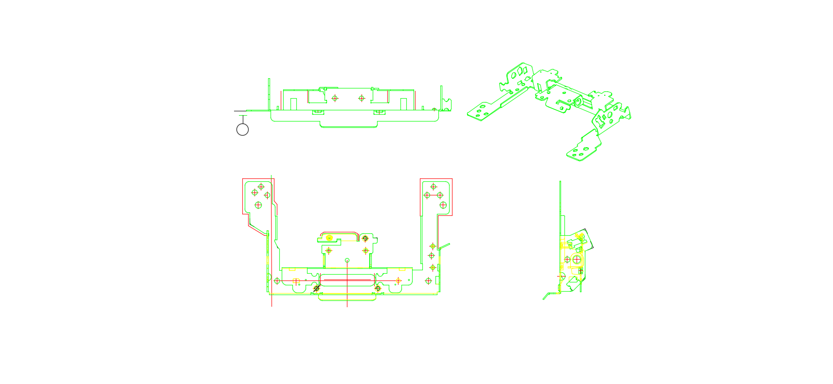 結(jié)合板五金沖壓件2D圖紙